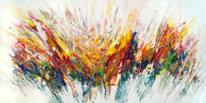 Peinture intitulée "Powerful Energy XXL…" par Peter Nottrott, Œuvre d'art originale, Acrylique