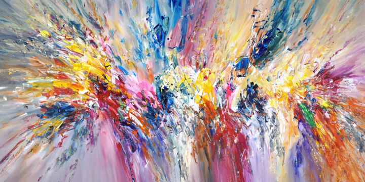 Painting titled "Exciting Daydream X…" by Peter Nottrott, Original Artwork, Acrylic