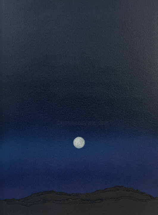 Pintura titulada "Lunair - III" por Peter Pitout, Obra de arte original, Oleo
