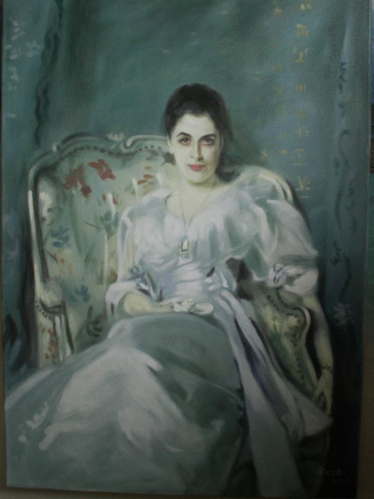 Painting titled "Lady Agnew of Lochn…" by Peter Reck, Original Artwork, Oil