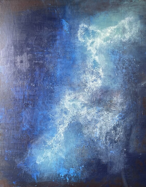 Silver Nebula, Painting by Peter Ren | Artmajeur