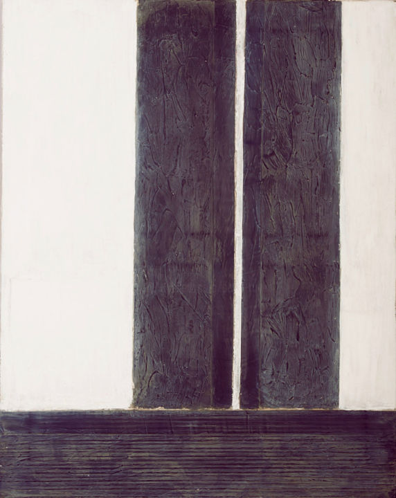 Peinture intitulée "Big White Field (20…" par Peter Royen, Œuvre d'art originale, Acrylique