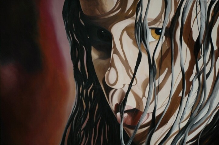 Картина под названием "The Look" - Peter Seminck, Подлинное произведение искусства, Масло
