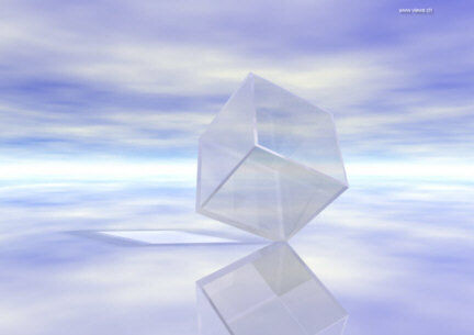 "Glasscube" başlıklı Dijital Sanat Peter Steinlechner tarafından, Orijinal sanat