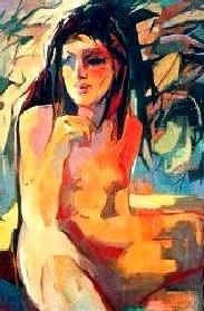 Painting titled "Desnudo" by Peter Sussmann (Pinturas), Original Artwork