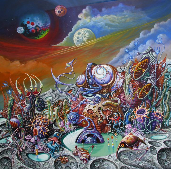 "My house on Kepler…" başlıklı Tablo Picturewall tarafından, Orijinal sanat, Akrilik