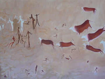 Installation titled "times of the bushmen" by Peter Maphatsoe, Original Artwork