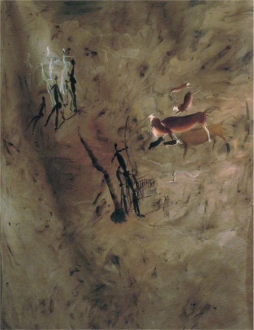Installation titled "bushmen" by Peter Maphatsoe, Original Artwork