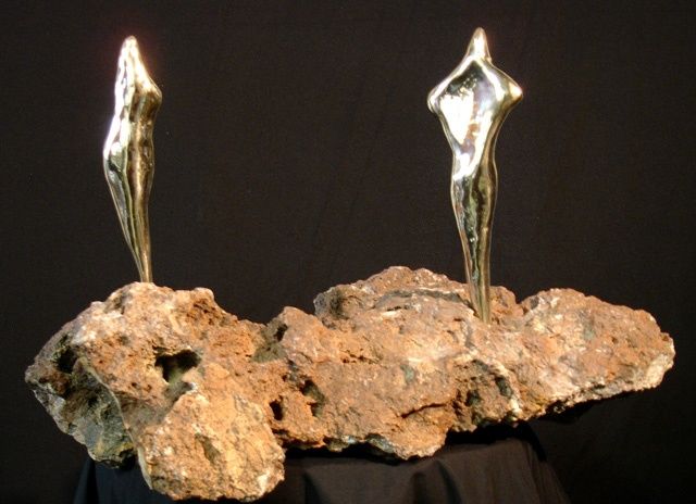 Scultura intitolato "Origins" da Metal-I-Genics Studio, Opera d'arte originale