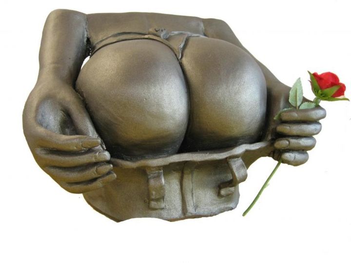 Sculpture intitulée "WAOH" par Petitu, Œuvre d'art originale, Coulage