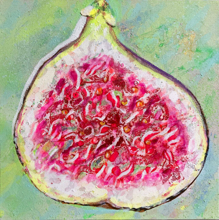 Painting titled "The fig" by Petr Ldin, Original Artwork, Acrylic