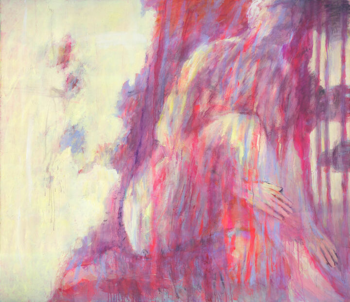 Pittura intitolato "ABSTRACT WOMAN" da Petr Ldin, Opera d'arte originale, Acrilico