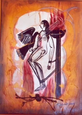 Dessin intitulée "Petra Kriliadou, Gr…" par Petra Kriliadou, Œuvre d'art originale