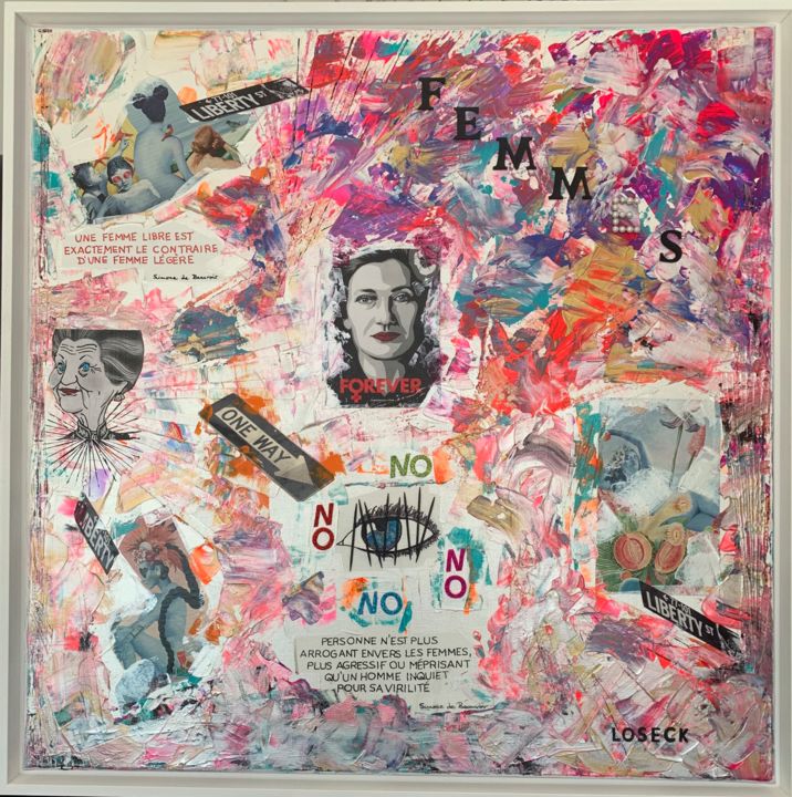 Peinture intitulée "Perle de Femmes" par Petra Loseck, Œuvre d'art originale, Acrylique