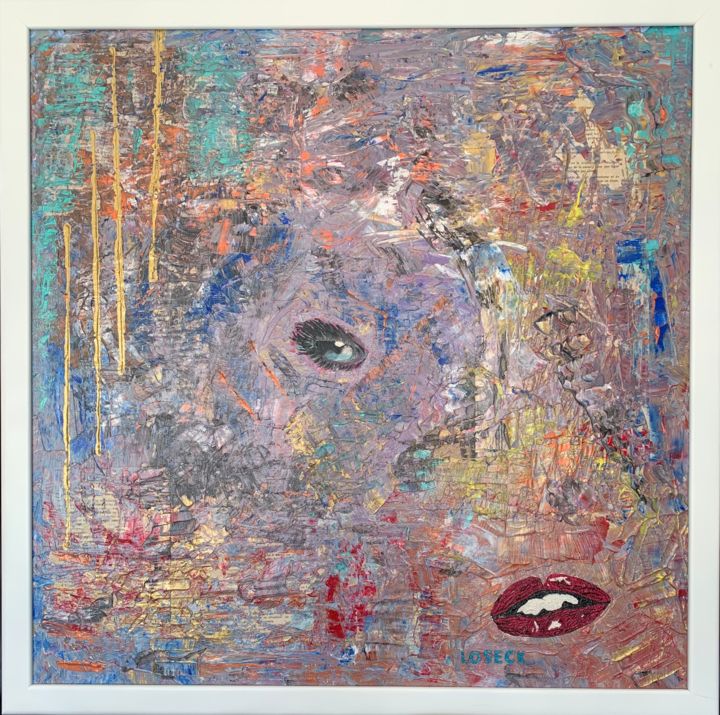 Peinture intitulée "Aibell" par Petra Loseck, Œuvre d'art originale, Acrylique