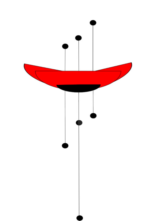 Digitale Künste mit dem Titel "Red Poppy" von Petra Nawrath (P.N.), Original-Kunstwerk, Digitale Malerei