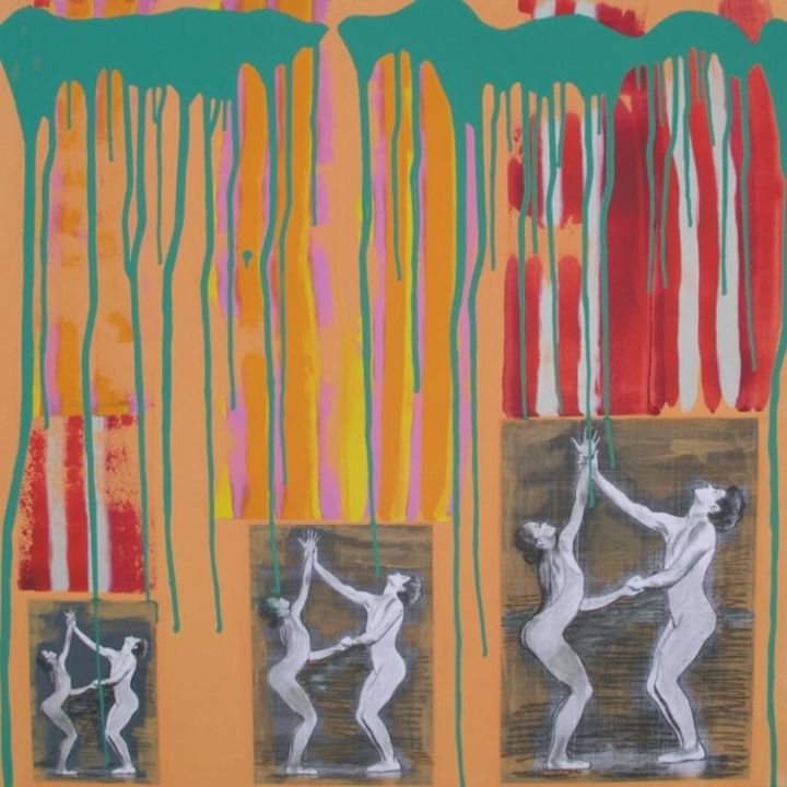 Картина под названием "Movement" - Petra Farac, Подлинное произведение искусства
