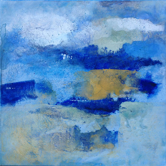 Painting titled ""respiro_2" 2013" by Petra Probst, Original Artwork, Oil