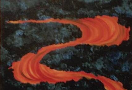 Painting titled "Hot" by Petra Wohlwerth, Original Artwork
