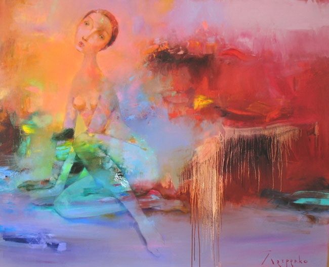 Картина под названием "Nude" - Yuriy Petrenko, Подлинное произведение искусства, Масло