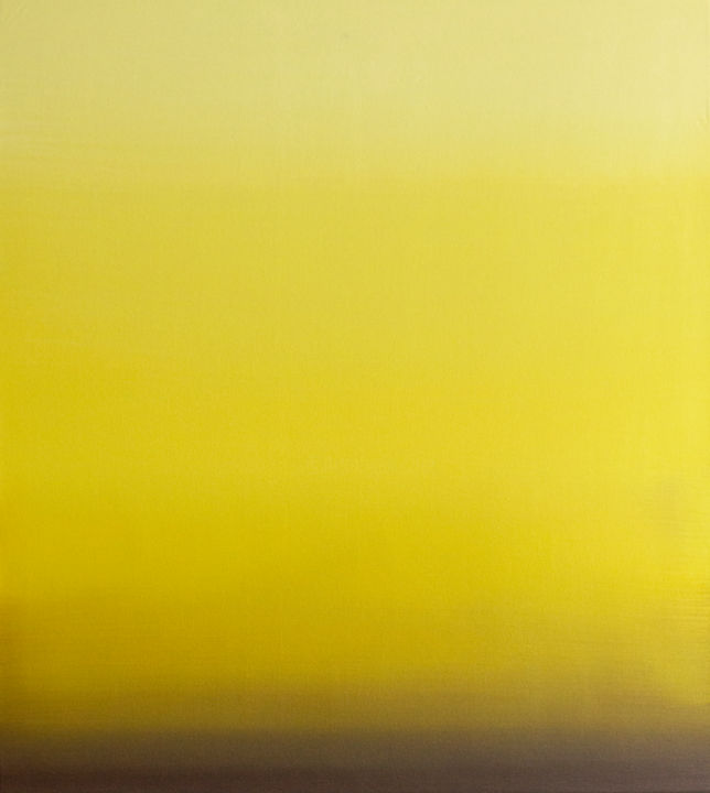 Картина под названием "Yellow & Umber" - Petr Johan Marek, Подлинное произведение искусства, Масло Установлен на Подрамник