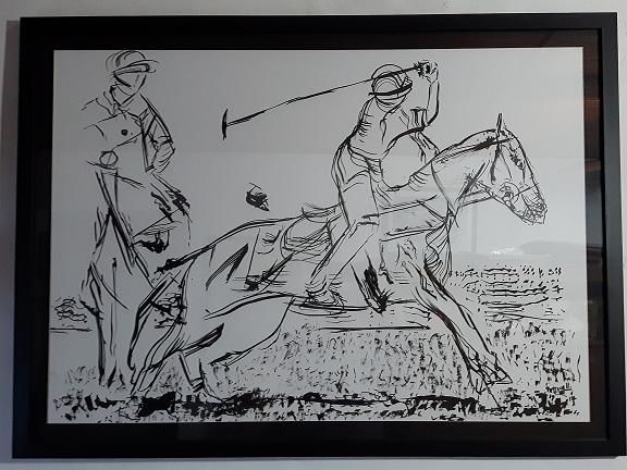 Drawing titled "polo-15-tinta-china…" by Marcelo Petrocelli, Original Artwork, Ink