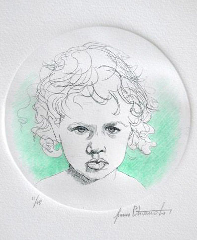 Drawing titled "Francesco" by Franco Petrosemolo, Original Artwork