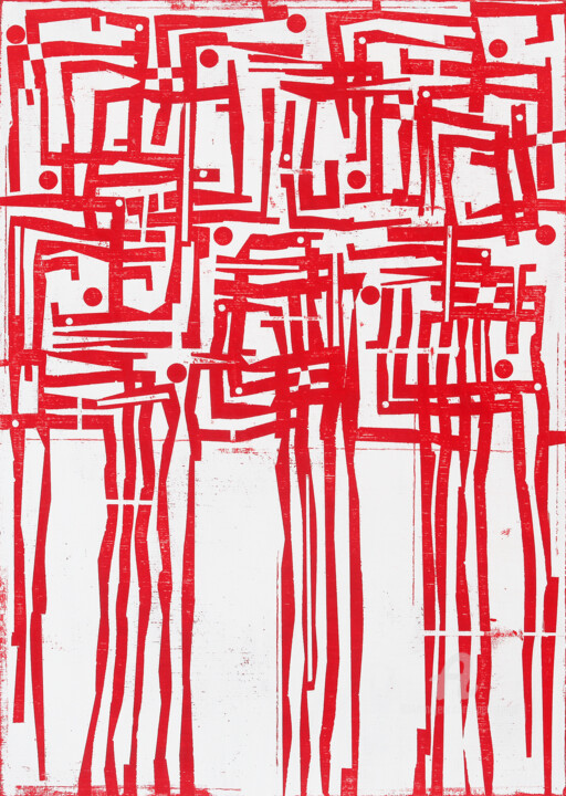 Peinture intitulée "Rediscovered 3." par Petr Strnad, Œuvre d'art originale, Acrylique