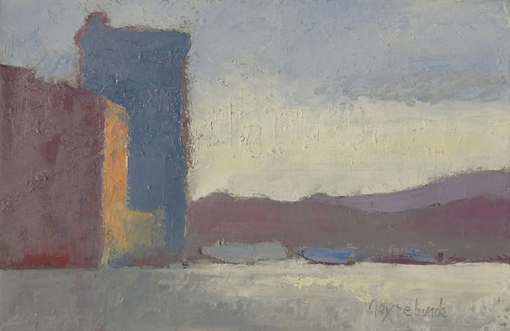 Peinture intitulée "Fort Saint Jean, Br…" par Jacques Peyrelevade, Œuvre d'art originale, Huile