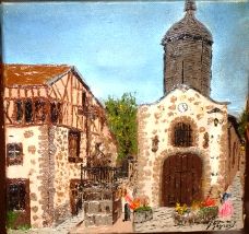 Peinture intitulée "lAa chapelle saint…" par François Peyrout, Œuvre d'art originale
