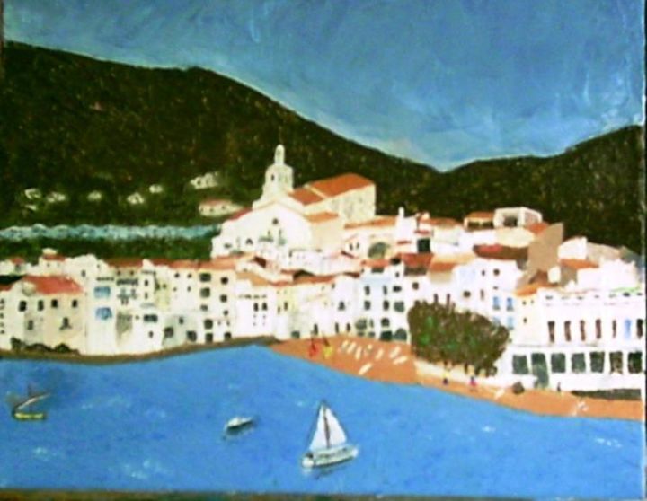 Peinture intitulée "cadaques" par François Peyrout, Œuvre d'art originale