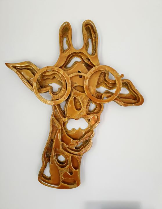 Sculpture intitulée "JohnGold" par Pierre Lamblin, Œuvre d'art originale, Aluminium