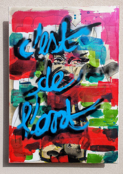Peinture intitulée "MonaLisa2021 v.0" par Pierre Lamblin, Œuvre d'art originale, Acrylique