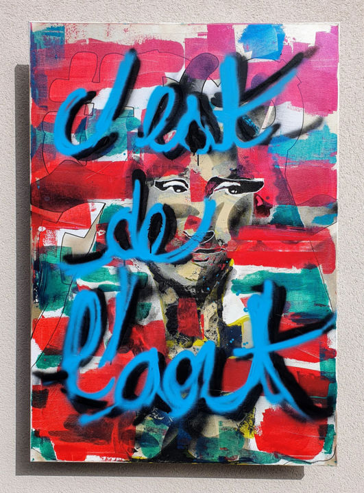 Peinture intitulée "MonaLisa2021 v.1" par Pierre Lamblin, Œuvre d'art originale, Acrylique