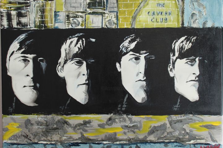 Peinture intitulée "beatles" par Rpcreations, Œuvre d'art originale, Acrylique