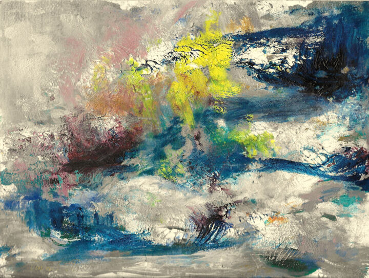 Peinture intitulée "les-oceans 1" par Philippe Vincendeau, Œuvre d'art originale, Huile