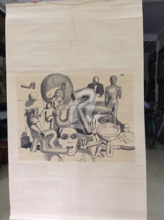 Peinture intitulée "tienpv3-40" par Pham Van Tien, Œuvre d'art originale,