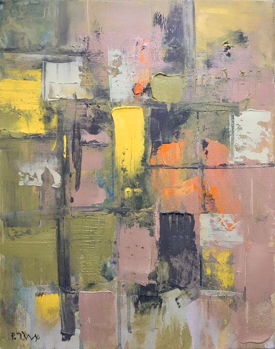 Peinture intitulée "Early autumn" par Tung Duc Pham, Œuvre d'art originale, Acrylique