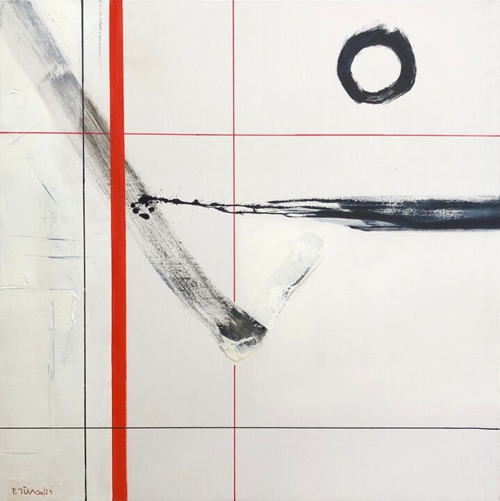 Картина под названием "Abstract (moment)" - Tung Duc Pham, Подлинное произведение искусства, Акрил