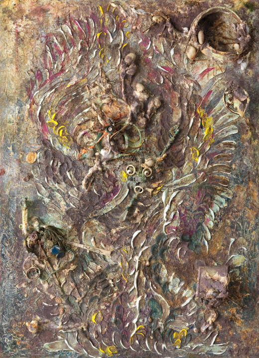 Peinture intitulée "Le gardien" par Phélix Ludop, Œuvre d'art originale, Acrylique