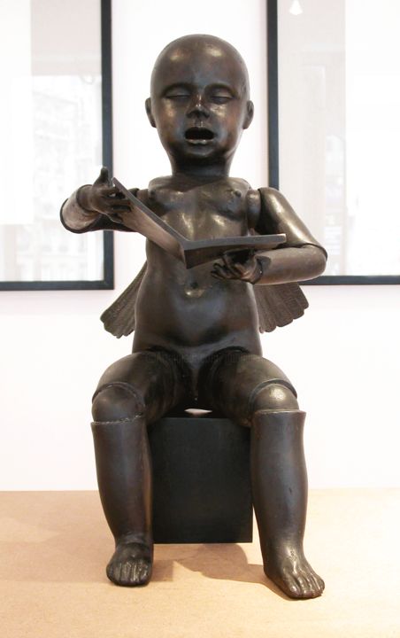 Sculpture intitulée "chanteur-de-blues.g…" par Philippe Guillemet, Œuvre d'art originale, Métaux