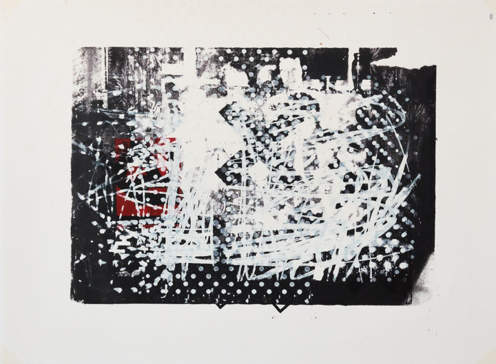 Printmaking titled "MEMORY SCAPE 1004" by Phil Constable, Original Art, Screenprinting