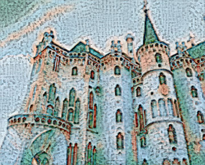 Digital Arts titled "Castles in the Air" by Phil 'Philosofree' Cheney, Original Art, Digital Painting