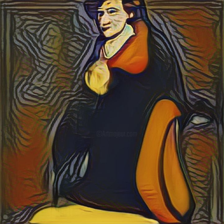 Digital Arts titled "Heart Frame" by Phil 'Philosofree' Cheney, Original Art, Digital Painting