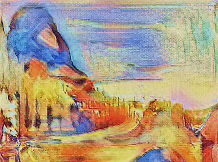 Digitale Kunst getiteld "Road to Hope" door Phil 'Philosofree' Cheney, Origineel Kunstwerk, Digitaal Schilderwerk