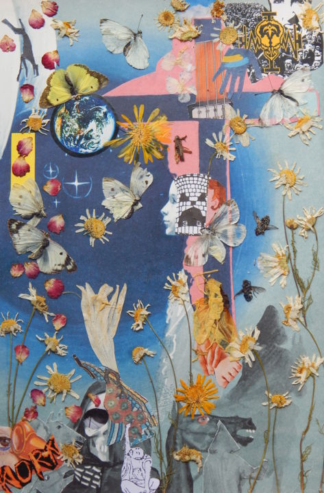 Collages titled "Promised Land...." by Phil Colisov, Original Artwork, Other