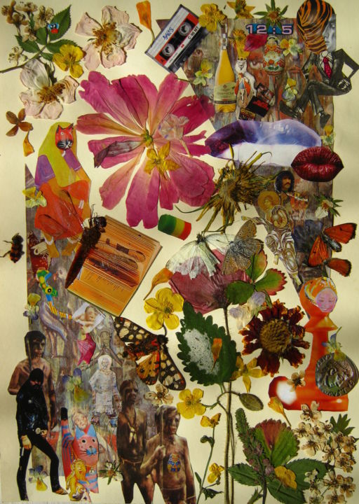 Collages intitulée "Across the Rubicon." par Phil Colisov, Œuvre d'art originale, Autre