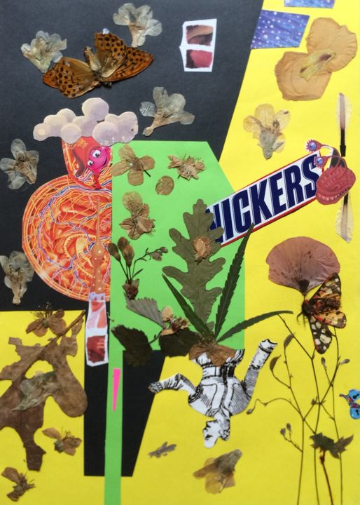 Collages titled "...nickers...." by Phil Colisov, Original Artwork