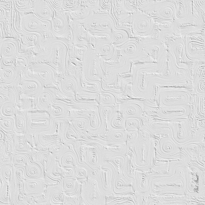 Digital Arts titled "white-petroglyph.jpg" by Phil Mart, Original Artwork, Digital Painting