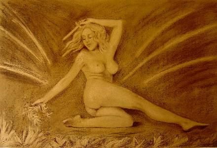 Pittura intitolato "Melpomene" da Filippo Liardo, Opera d'arte originale, Olio